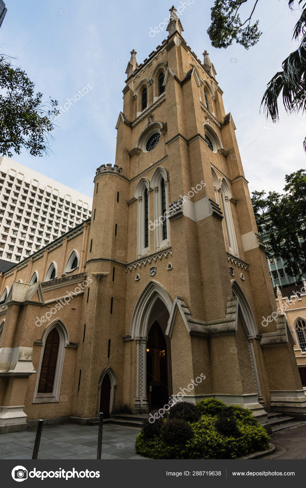 圣约翰大教堂作为港岛教区大教堂——图库图片© unnaugan #288719638