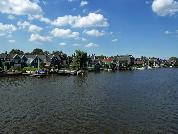 Hus Zaanse Schans Vid Floden Zaan — Stockfoto