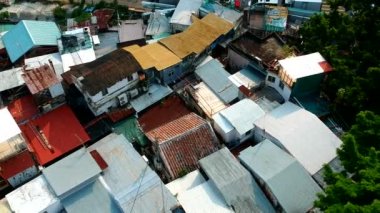 Pokfulam köyü bir quadcopter, Hong Kong'dan görüntülendi