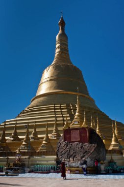 Shwemawdaw Pagoda ve Old Hti, 1917 öncesi Paya, Bago, Myanmar 'ın bir parçası.