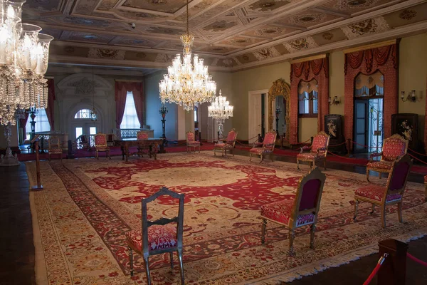 Adornado Interior Del Palacio Dolmabahce Estambul — Foto de Stock