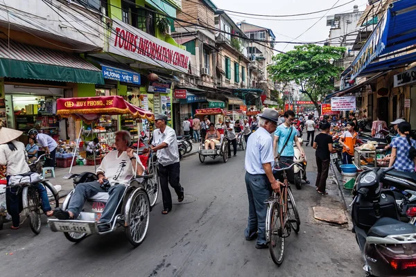 Crowded Hang Street Hanoi — Stock Photo, Image