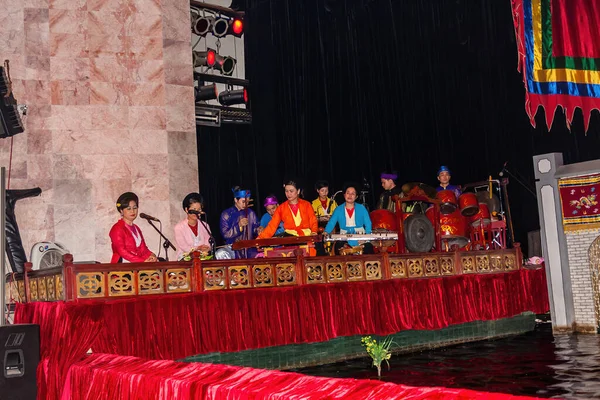 Una Orquesta Thang Long Vietnamese Water Puppet Theatre Hanoi —  Fotos de Stock