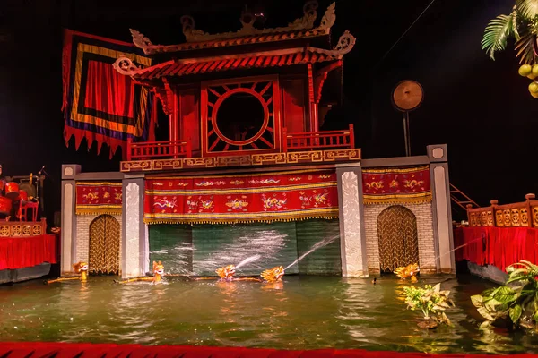 Espectáculo Thang Long Vietnamese Water Puppet Theatre Hanoi —  Fotos de Stock