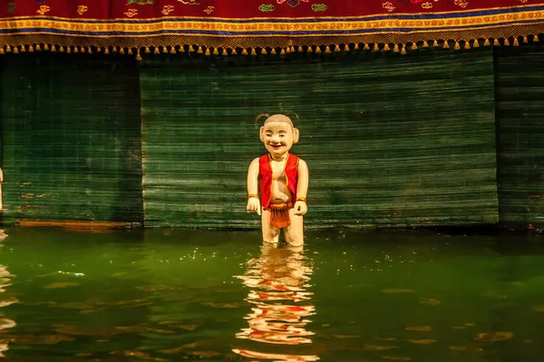 Шоу Thang Long Vietnam Water Puppet Theatre Hanoi — стокове фото