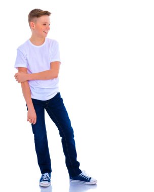 Okul çağındaki duygusal küçük çocuk.