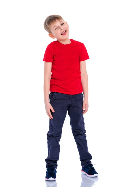 Handsome little boy laughing. — Stock Photo, Image