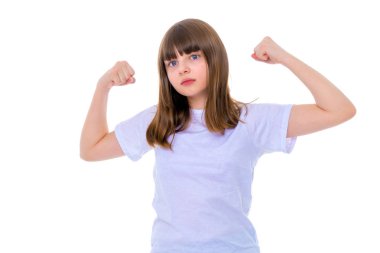 Kız jimnastikçi atlama.