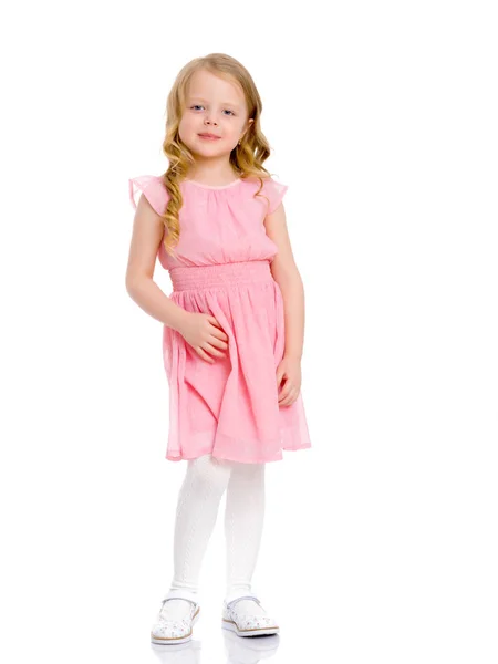 The little girl is full-length. — Stock Photo, Image