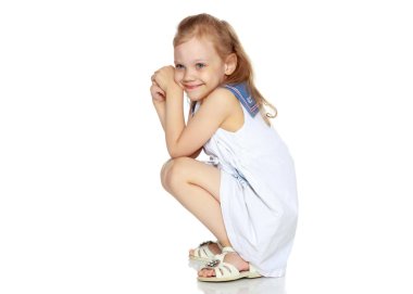 Üzgün küçük kız