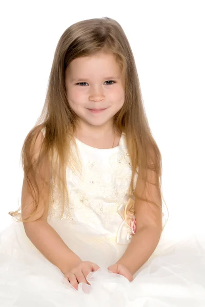 Portrait of a little girl close-up. — Stock Photo, Image