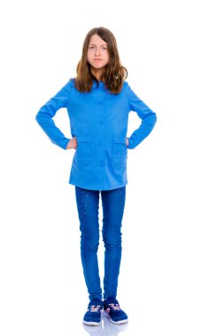 Üzgün küçük kız