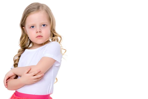 Retrato de una niña de cerca. —  Fotos de Stock