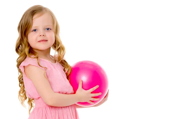 Ritratto di una bambina primo piano. — Foto Stock