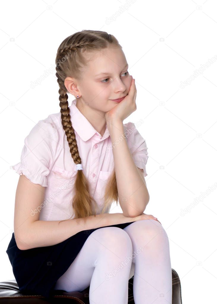 Schoolgirl pigtails girl tgirl
