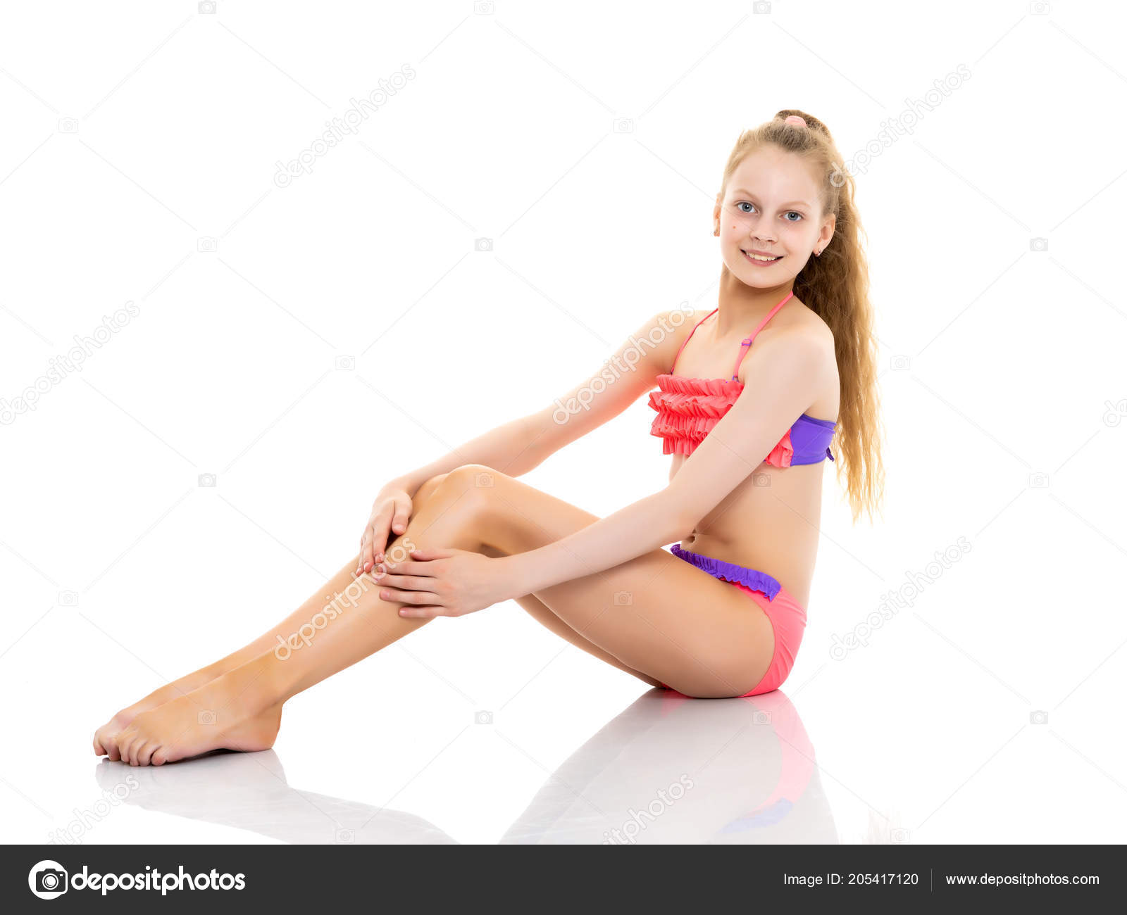 little girls in bathing suits