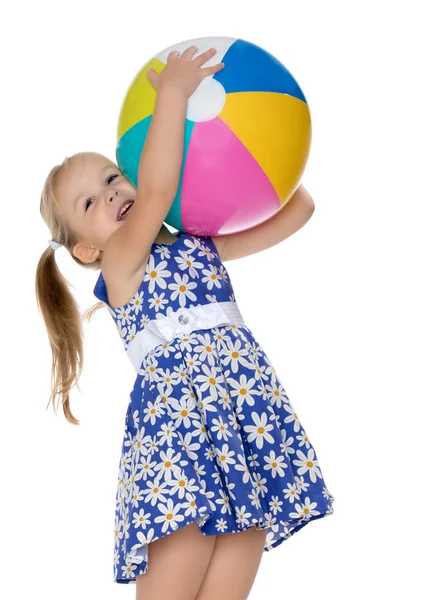 Portrait of a little girl close-up. — Stock Photo, Image