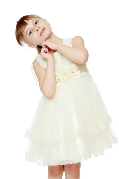 Portrait of a beautiful little girl — Stock Photo, Image