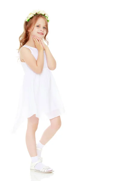 Portrait of a beautiful little girl — Stock Photo, Image