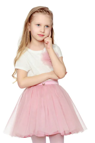 Bella bambina 5-6 anni . — Foto Stock