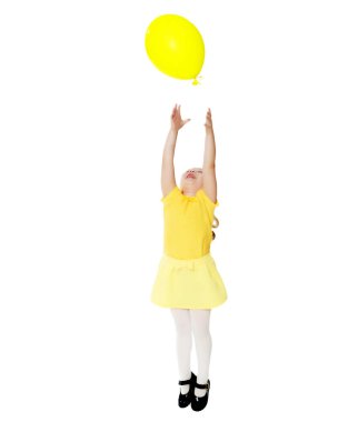 Balonlu küçük kız.