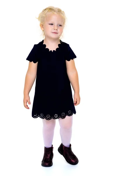 Fashionabla liten flicka. — Stockfoto