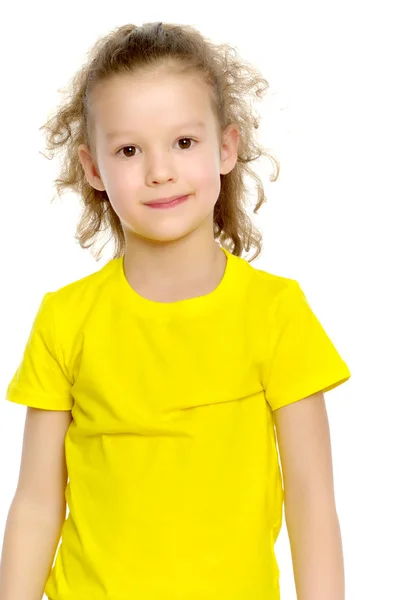 Portrait of a little girl close-up. — Stock Photo, Image