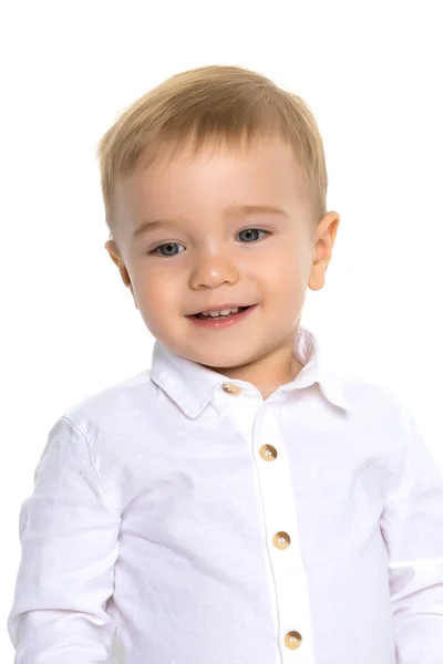 Πορτρέτο του ένα μικρό αγόρι close-up. — Φωτογραφία Αρχείου