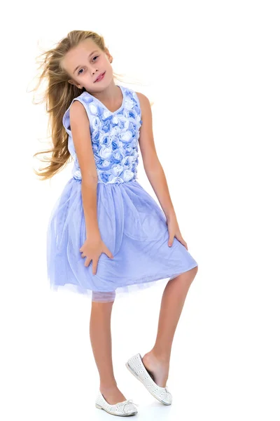 The little girl is full-length. — Stock Photo, Image