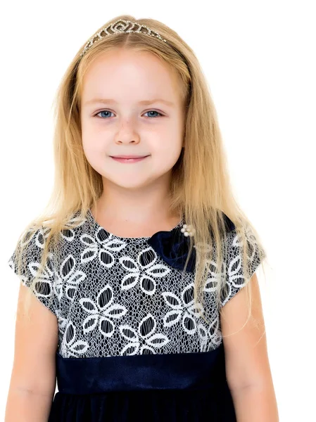 Portrait of a little girl close-up. — Stock Photo, Image