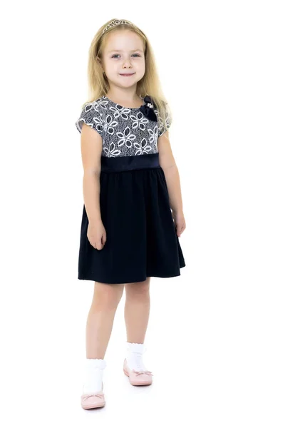 Little girl in an elegant dress. — Stock Photo, Image