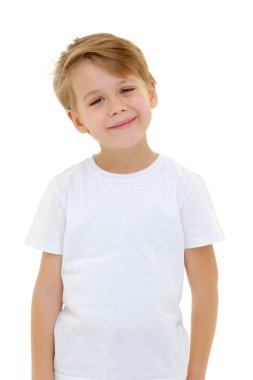 Üzgün küçük çocuk..