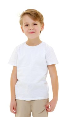 Üzgün küçük çocuk..