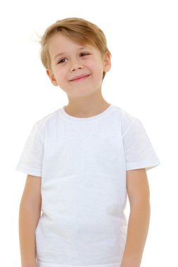 Üzgün küçük çocuk..