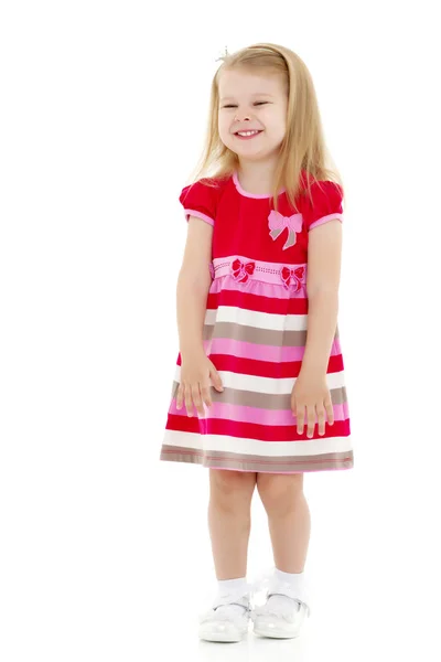 The little girl is full-length. — Stock Photo, Image