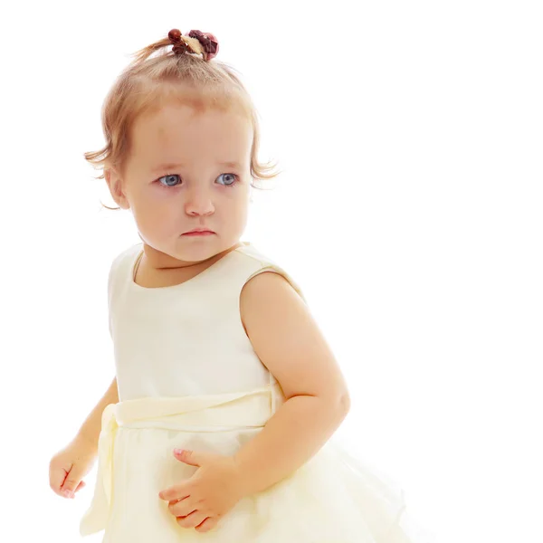 Portrait of a little girl close-up. — Stock Photo, Image