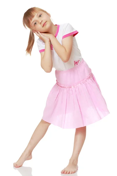 Portrait of a beautiful little girl — Stock Photo, Image