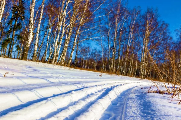 Bela paisagem de inverno na região de Moscou . — Fotografia de Stock