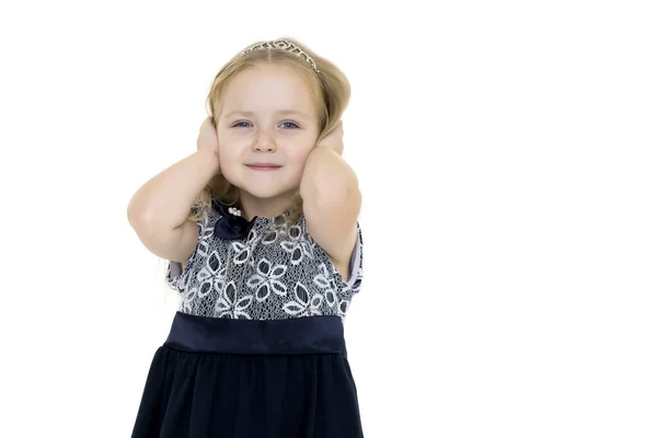 Menina em um vestido elegante . — Fotografia de Stock