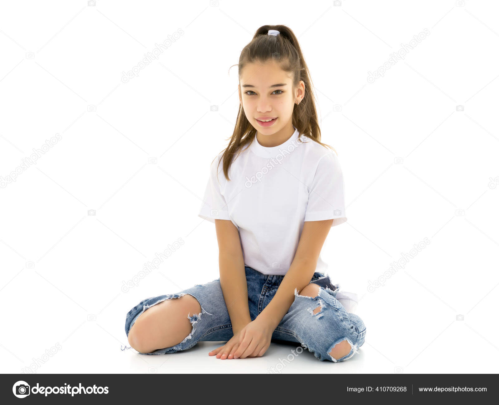 Teen On Her Knees