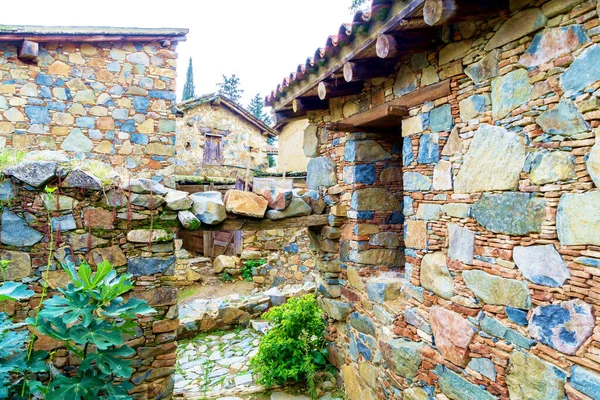Ancient Stone Wall Made of Natural Rough Stones, Old Masonry