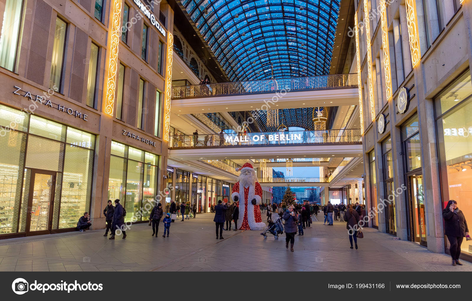 Berlin Germany December Mall Berlin December 2017 Located