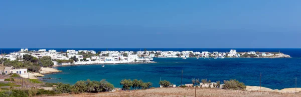 希腊基克拉迪岛 Pollonia 村全景图 — 图库照片