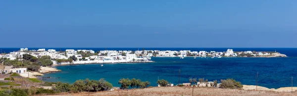 Panoramik Pollonia Köyü Milos Adası Kiklad Adaları Yunanistan — Stok fotoğraf