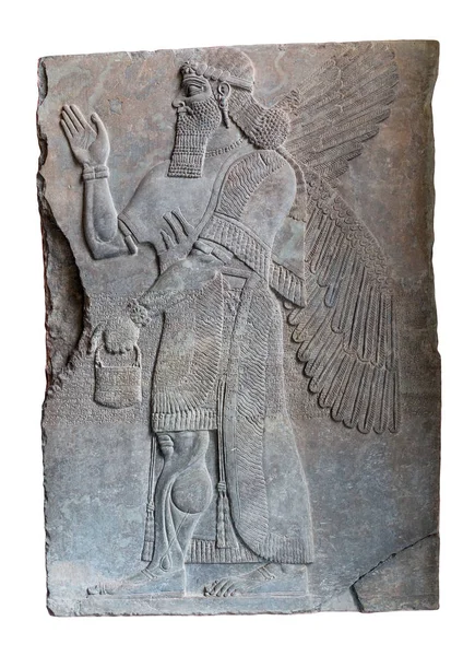 Assyrische Kunst Der Wand König Ashurnasirpal — Stockfoto