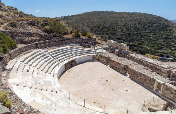 Antico Teatro Romano Isola Milos Grecia — Foto Stock