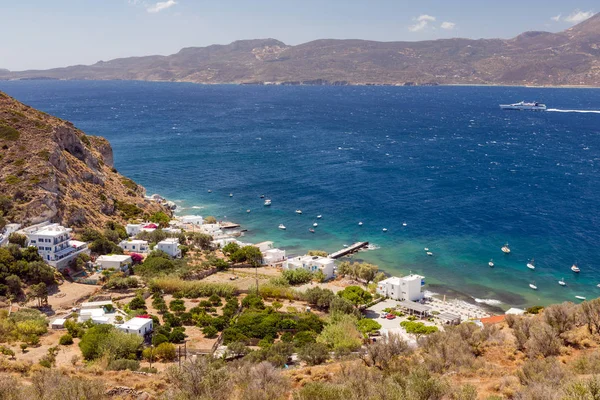 Weergave Van Klima Vissersdorp Milos Eiland Cycladen Griekenland — Stockfoto