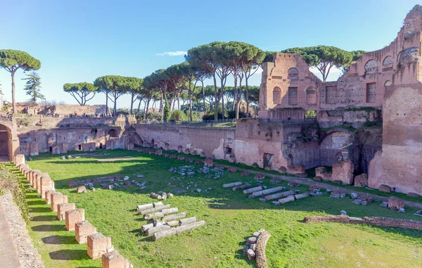 Hippodroom Van Domitian Stadio Palatino Rome Italië — Stockfoto