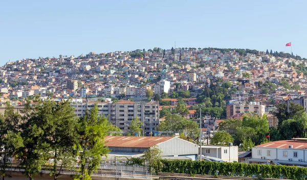 Tätbefolkat Område Konak District Izmir Turkiet — Stockfoto