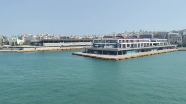 Yunanistan 'daki Pire limanının görüntüsü